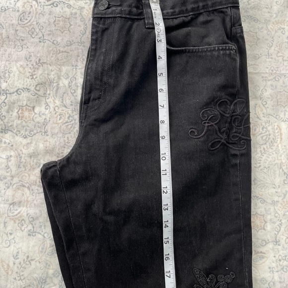 Classic Black Straight Leg Denim Jeans - Picture 8 of 15